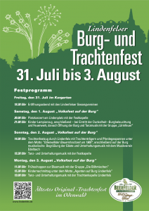 Burgfest 2015 (Plakat mit Programm)